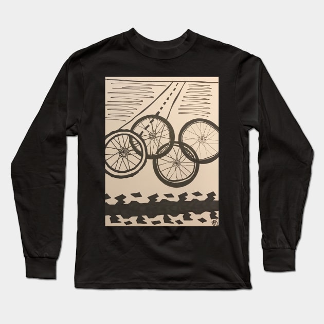 The path travelled Long Sleeve T-Shirt by Artladyjen